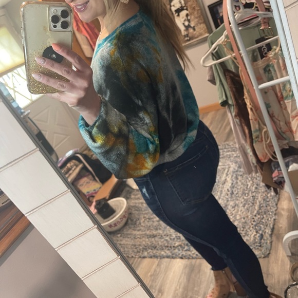 Tye dye cropped sweater - Picture 2 of 5